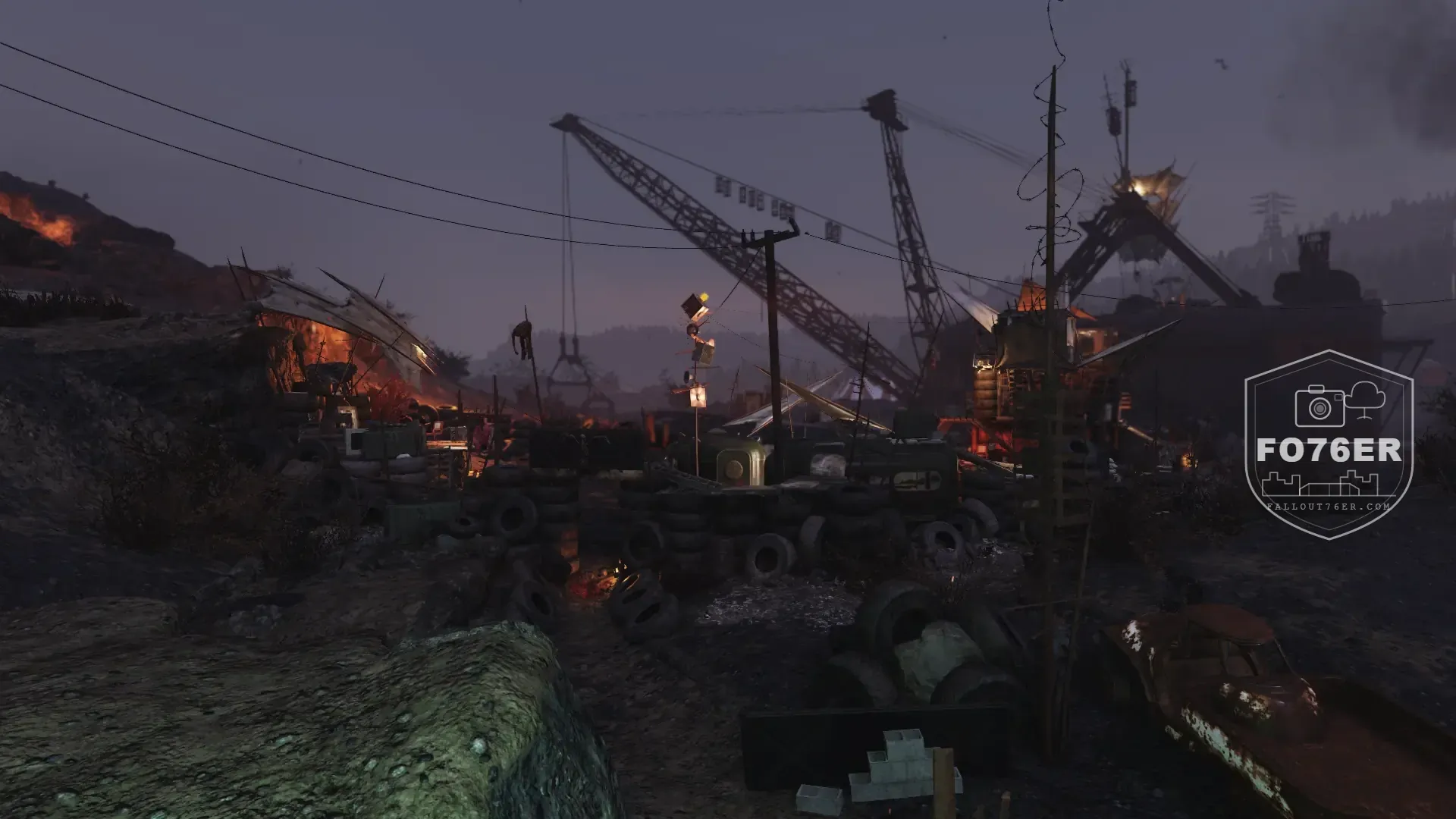 Blood Eagle spawn map — Rollins Labor Camp (Ash Heap), Fallout 76